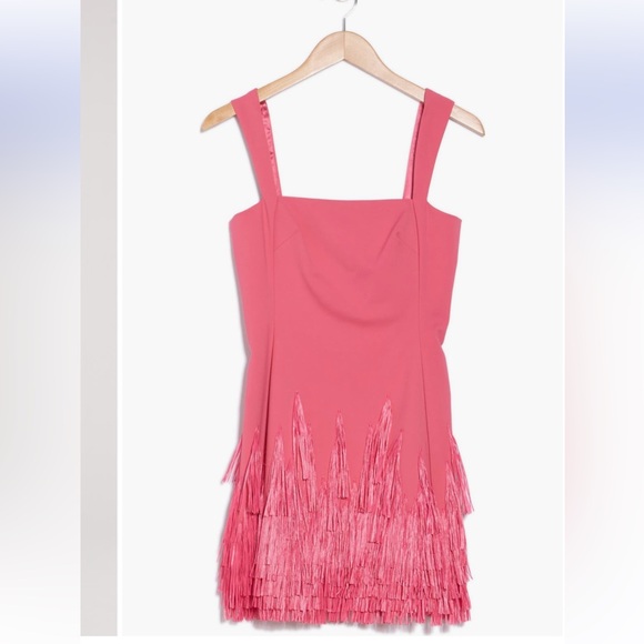 NWT CULT GAIA seraphina tassel trim fringe mini dress size small - Picture 4 of 6